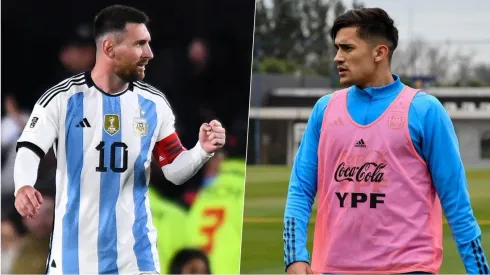 Lionel Messi y Pablo Solari