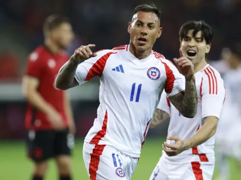 ¡El primero en la era Gareca! Eduardo Vargas marca el 1 a 0 ante Albania