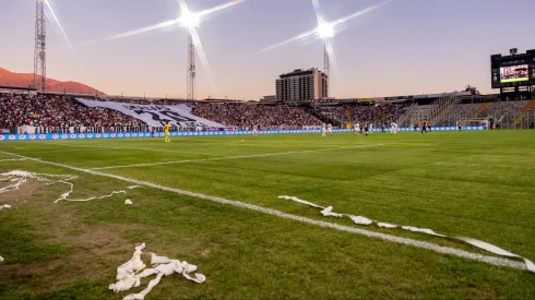 La cancha del Monumental vive horas clave para la Copa Libertadores.
