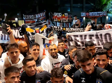 El masivo apoyo que recibió el plantel de Colo Colo en Río de Janeiro