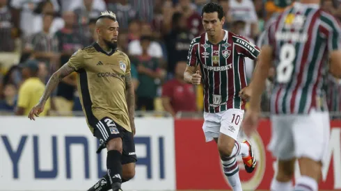 Arturo Vidal jugando ante Fluminense en el Maracaná