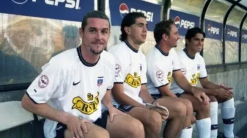 Nicolás Tagliani junto a Alonso Zúñiga, Marcelo Barticciotto y Miguel Riffo