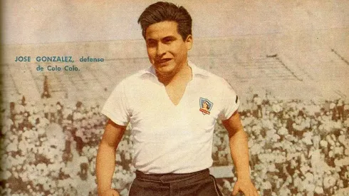 José González Pardo vistiendo la camiseta de Colo Colo