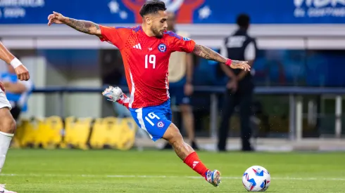 Marcos Bolados, jugador de Colo Colo, en el partido entre Chile y Perú.