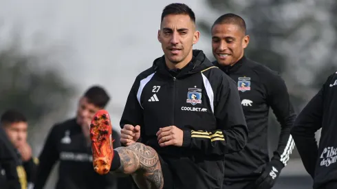 Javier Correa entrenando en Colo Colo
