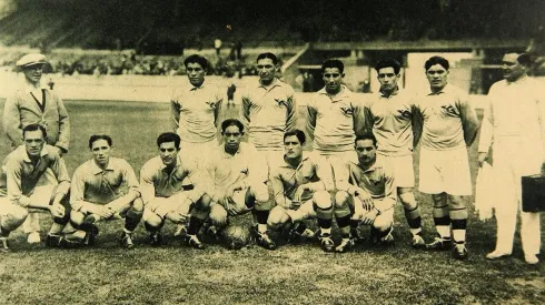 La Selección Chilena de 1928 jugando en los Juegos Olímpicos.