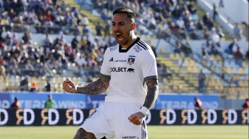 Futbol, Everton vs Colo Colo.<br />
Fecha 21, Campeonato Nacional 2024.<br />
El jugador de Colo Colo, Javier Correa, centro, celebra su gol contra Everton durante el partido de primera division realizado en el estadio Sausalito de Vina del Mar, Chile.<br />
25/08/2024<br />
Raul Zamora/Photosport
Football, Everton vs Colo Colo.<br />
21th round, 2024 National Championship.<br />
Colo Colo’s player Javier Correa, center, celebrates after scoring against Everton during the first division match at the Sausalito stadium in Vina del Mar, Chile.<br />
25/08/2024<br />
Raul Zamora/Photosport