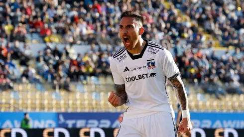 Javier Correa viene de convertir su primer gol en Colo Colo en la victoria por 1-0 ante Everton por la fecha 21 del Campeonato Nacional 2024.