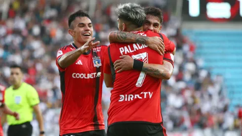Los jugadores de Colo Colo festejan la victoria ante Magallanes en la final de la Copa Chile 2023.