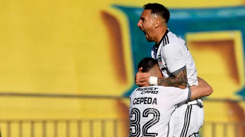 Javier Correa festeja su gol ante Everton.