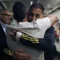 El divertido reencuentro entre Esteban Paredes y Javier Correa tras triunfo de Colo Colo