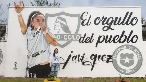 El mural dedicado a Javiera Grez en Lontué.