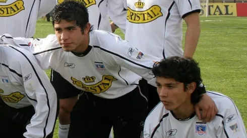 Matías Fernández y Felipe Flores jugando por Colo Colo.