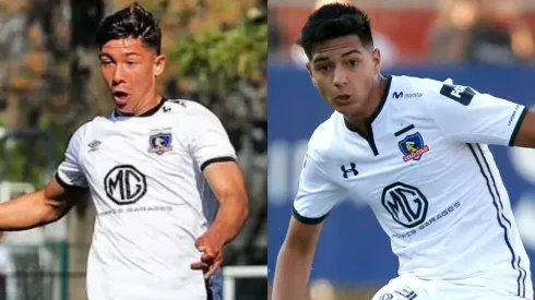Felipe Loyola y Williams Alarcón con la camiseta de Colo Colo.