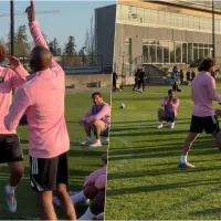 Maximiliano Falcón deja maravillado a Lionel Messi y Luis Suárez en el Inter Miami