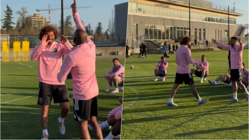 Falcón deja maravillado a Messi y Suárez en el Inter Miami.