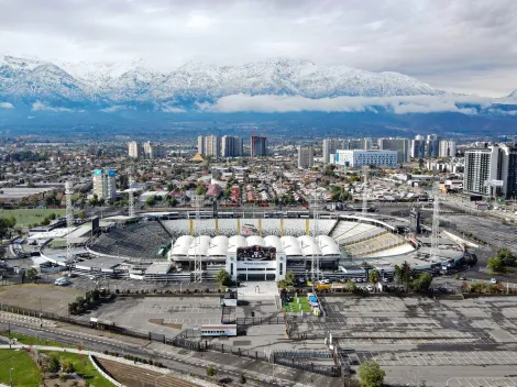 Así quedó la cancha del Monumental tras las lluvias