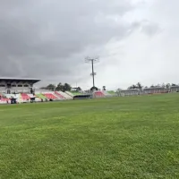 Así esta la cancha del Municipal de La Cisterna para Colo Colo vs Palestino tras las lluvias