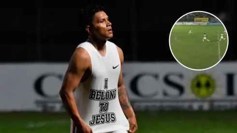 Brayan Moya anota impactante gol de mitad de cancha en triunfo del Olimpia (Foto: Brayan Moya)