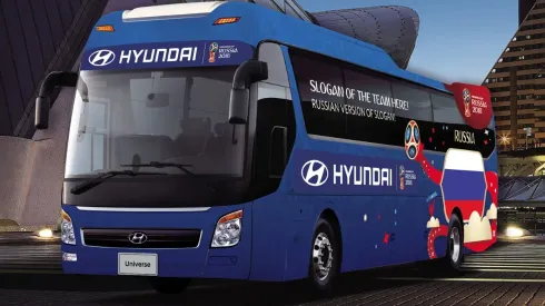 Así serán los buses con las frases que acompañaran a las 32 selecciones en el Mundial de Fútbol de Rusia 2018