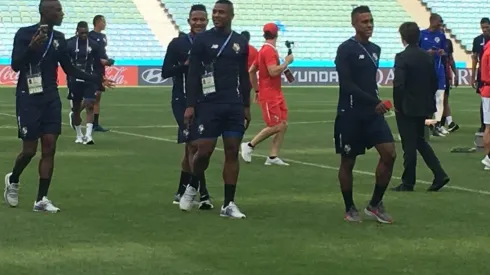 Los canaleros pisaron durante unos minutos el césped que los recibirá en el Mundial