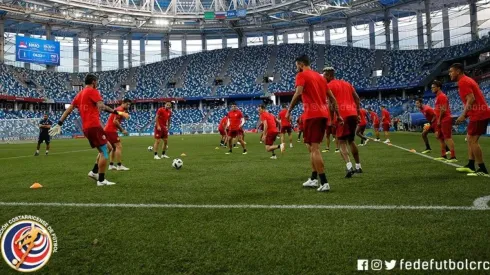 Los ticos tuvieron un ligero entrenamiento en el estadio de Nizhny Novgorod