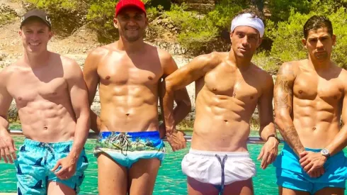 Oviedo, Keylor, Bolaños y Gamboa posaron para las divertidas fotos en Montenegro