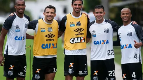 El Capi posó junto a los suramericanos Copete, Cittadini, González y Sánchez