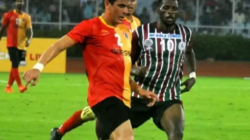 El defensor anotó de cabeza su primer tanto en el torneo de Bengala