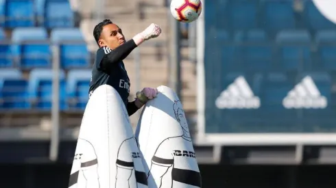 Keylor entrenó el viernes con el grupo que sería suplente este sábado en Vitoria