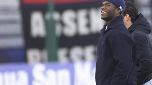 David Suazo y su foto con Santiago Solari