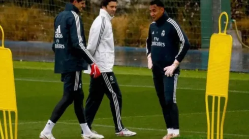 Los números de Keylor Navas con Santiago Solari