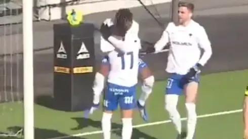 Kevin Álvarez da su primer asistencia en Europa