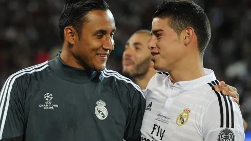 James Rodríguez y Keylor Navas