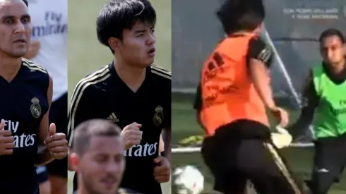 Keylor Navas y Takefusa Kubo