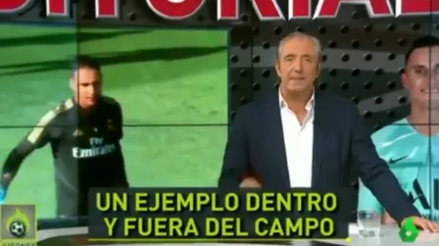 Josep Pedrerol le rinde un último homenaje a Keylor Navas