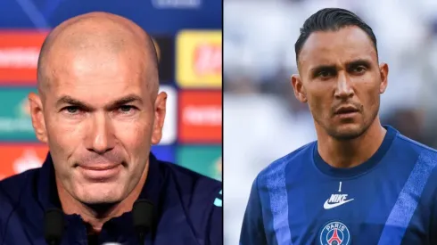 Zidane le hizo un guiño a Keylor en la previa del partido contra PSG