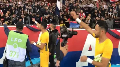 Keylor Navas entrega detalle a la tribuna del PSG