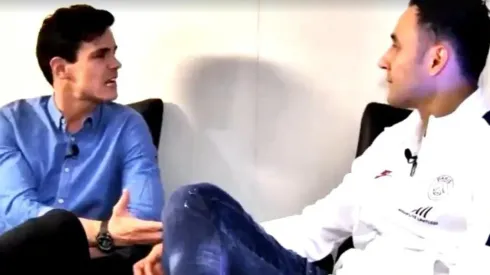 Edu Aguirre y Keylor Navas