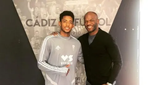 David Suazo y el Choco Lozano en Cádiz