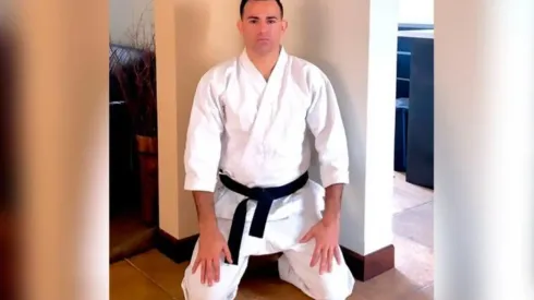 Marco Pappa portando un karategi