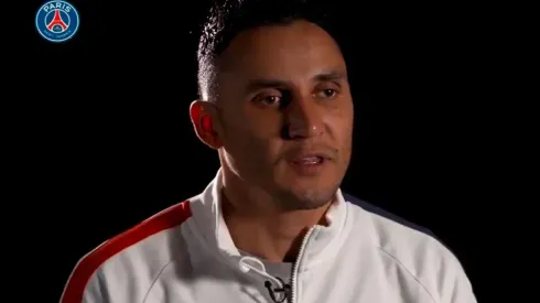 Keylor Navas en la entrevista del PSG