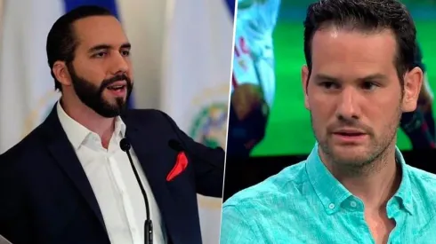 Nayib Bukele (izq) y Quim Domenech Puigbó (der)