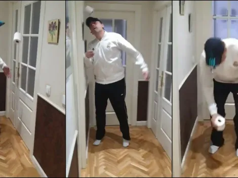 Tomás Roncero quiso hacer el 10 toques challenge y le salió todo mal