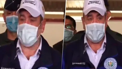 Alejandro Giammattei se emocionó con el tierno regalo de un niño de cuatro años