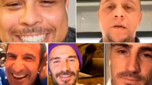 Ronaldo, Roberto Carlos, Luis Figo, David Beckham e Iker Casillas tuvieron una reunión virtual.