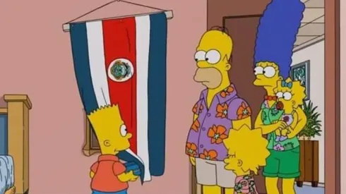 La bandera de Costa Rica en Los Simpsons