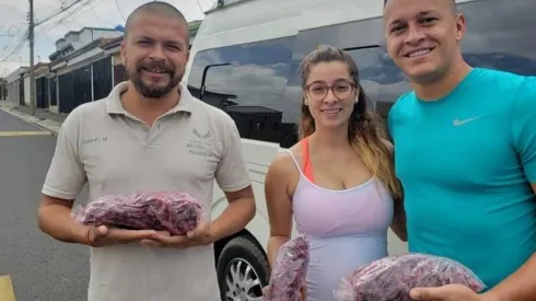 Daniel Montenegro, Mariana Guillén y Carlos Montenegro.