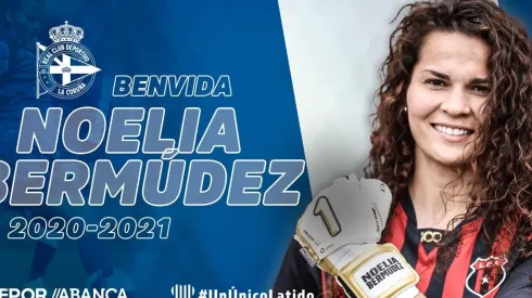 Así presentó el club español a su flamante arquera.