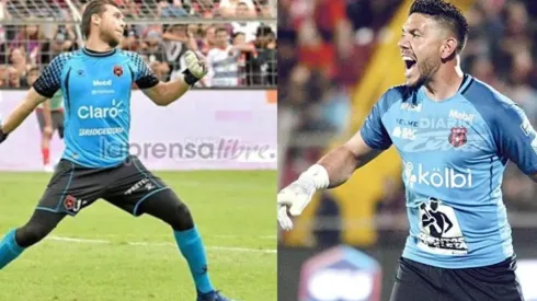 Disputa en la portería de Alajuelense